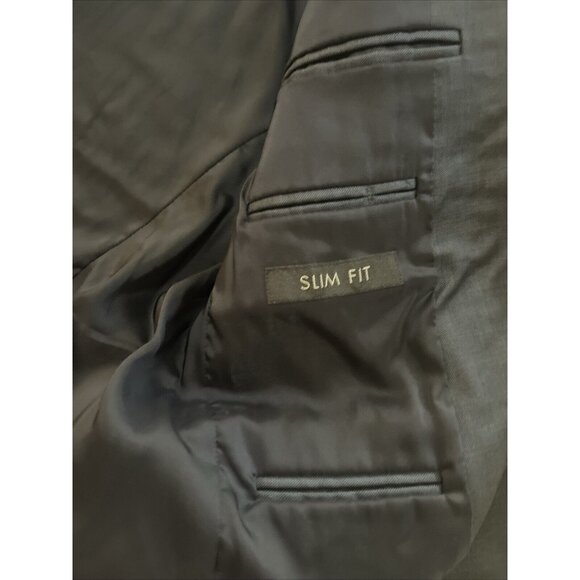 Jos. A. Bank Travelers Collection Tailored Fit Wool Blue Gray Blazer Jacket 38S - Picture 14 of 15